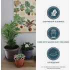 HC Companies 10 In. Warm Gray Classic Planter Image 3