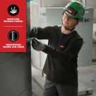 Milwaukee GRIDIRON Women's XL Blue Long Sleeve Pocket T-Shirt Image 6