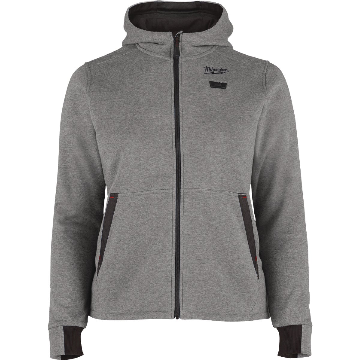 Milwaukee M12 Women's Medium Gray Full-Zip Heated Hoodie Kit