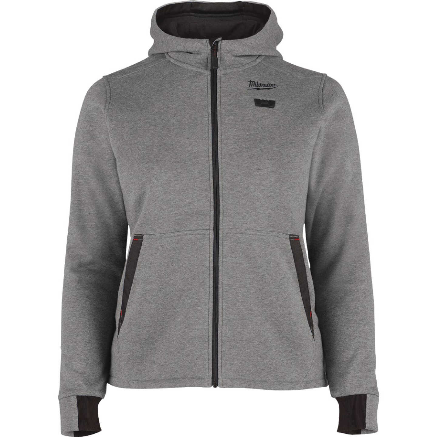 Milwaukee M12 Women's Medium Gray Full-Zip Heated Hoodie Kit Image 1