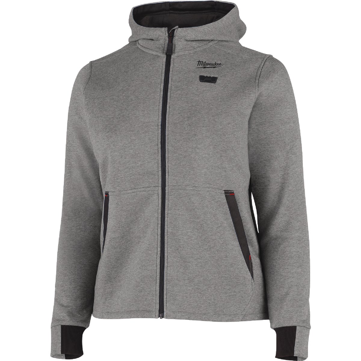 Milwaukee M12 Women's XL Gray Full-Zip Heated Hoodie Kit Image 7
