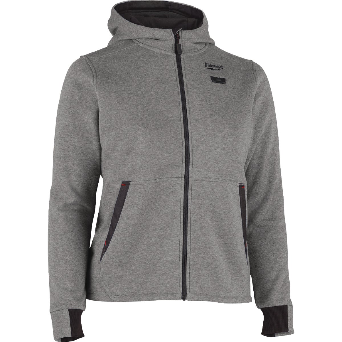 Milwaukee M12 Women's XL Gray Full-Zip Heated Hoodie Kit Image 6