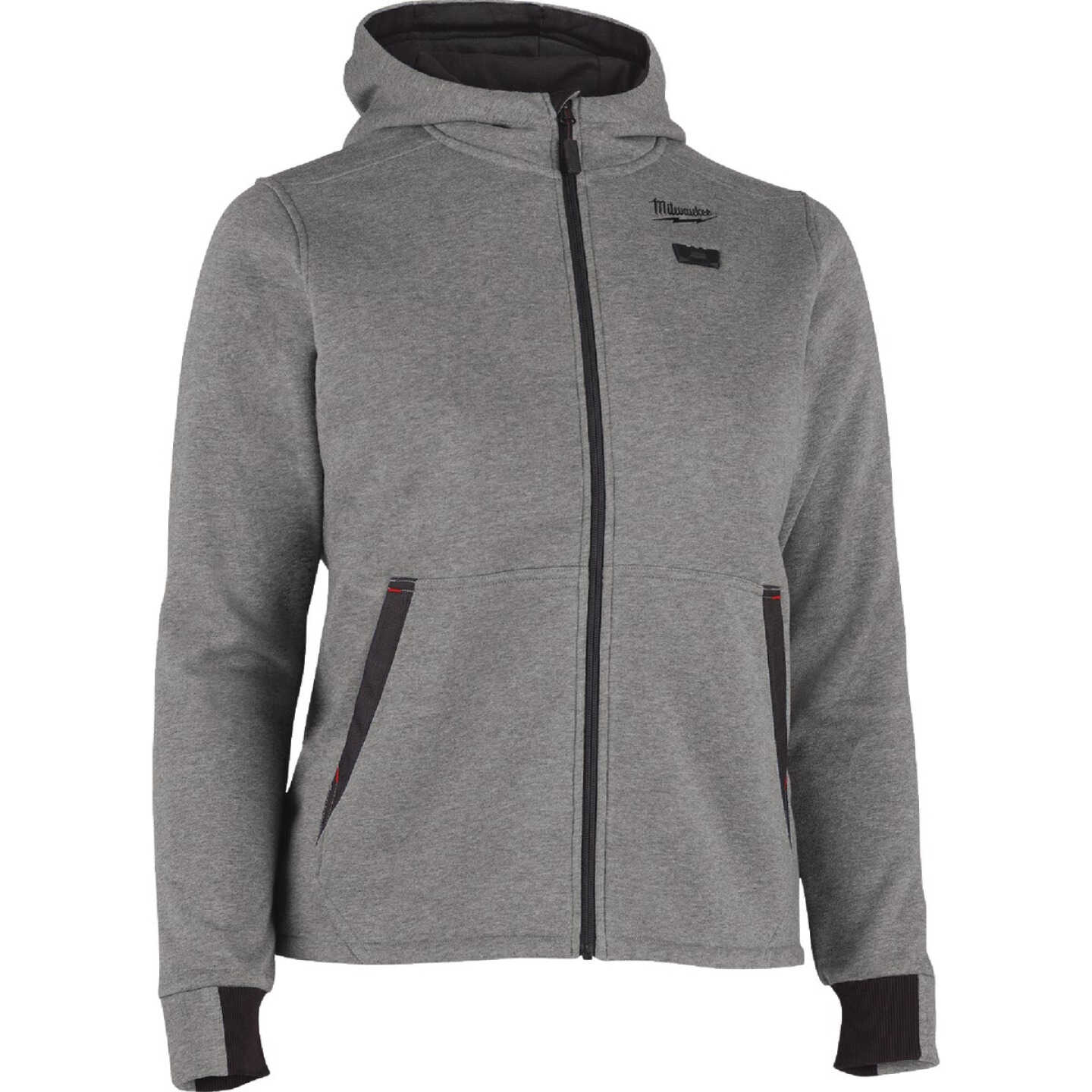 Milwaukee M12 Women's XL Gray Full-Zip Heated Hoodie Kit Image 6