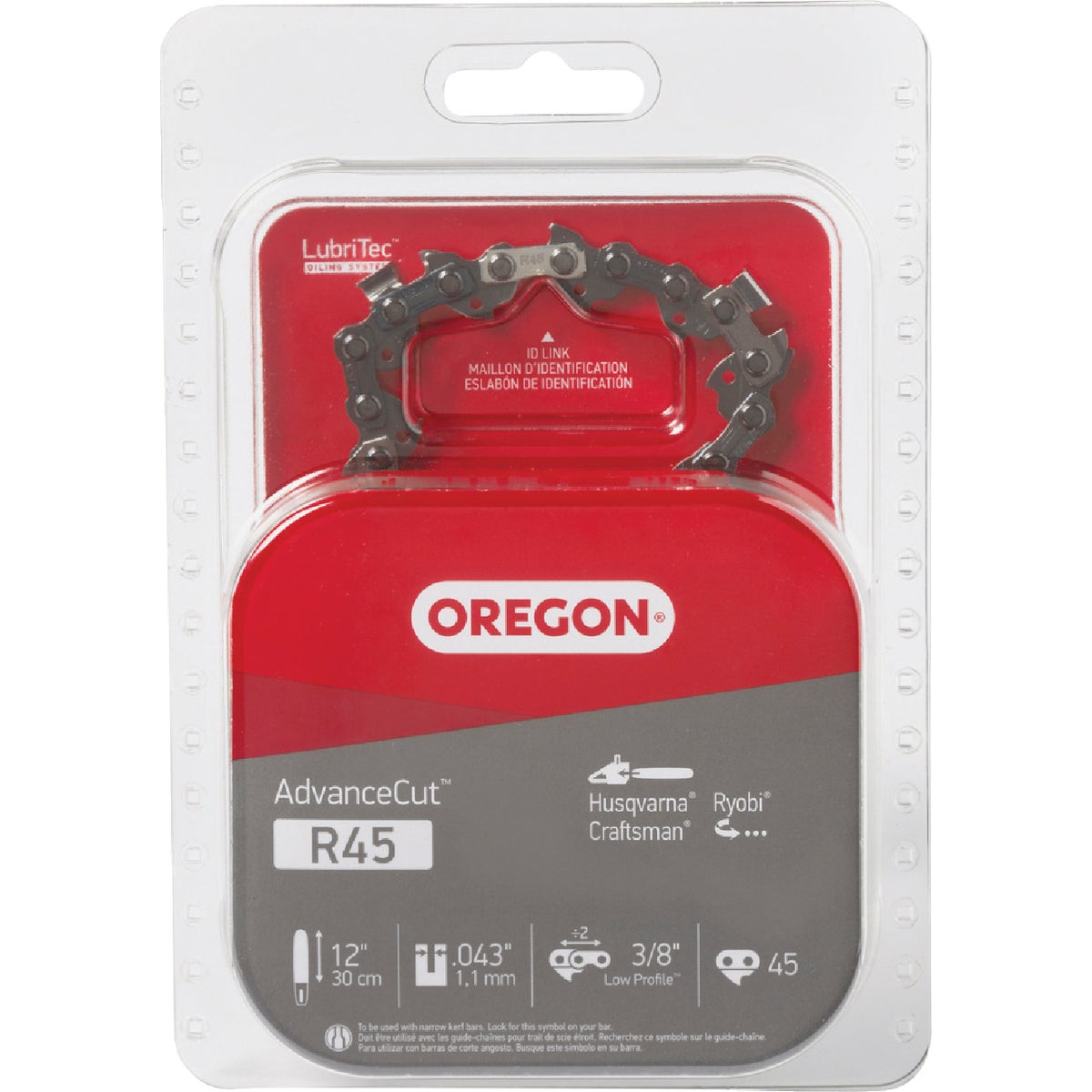 Oregon R45 AdvanceCut Chainsaw Chain for 12 In. Bar - 45 Drive Links Image 1