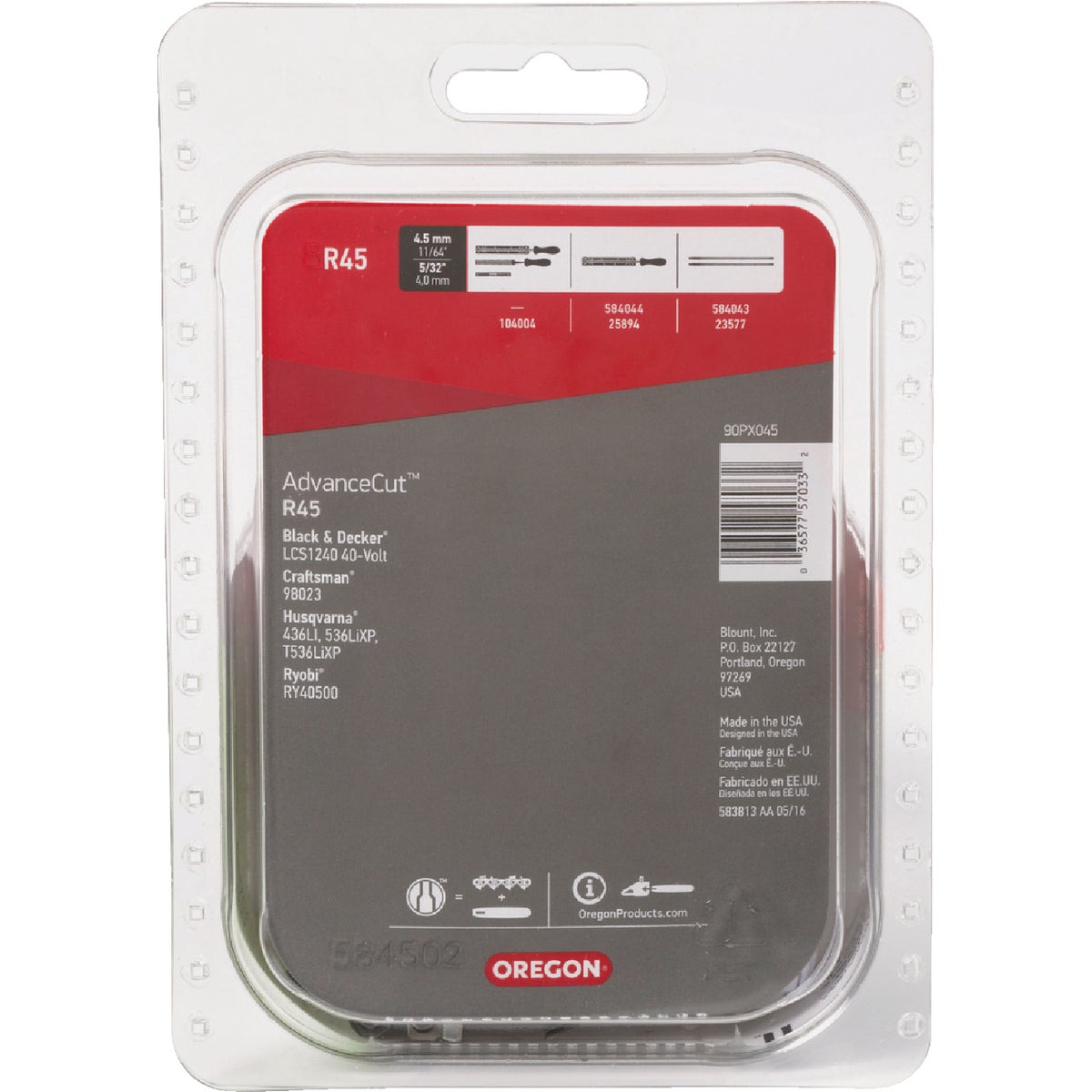 Oregon R45 AdvanceCut Chainsaw Chain for 12 In. Bar - 45 Drive Links Image 8