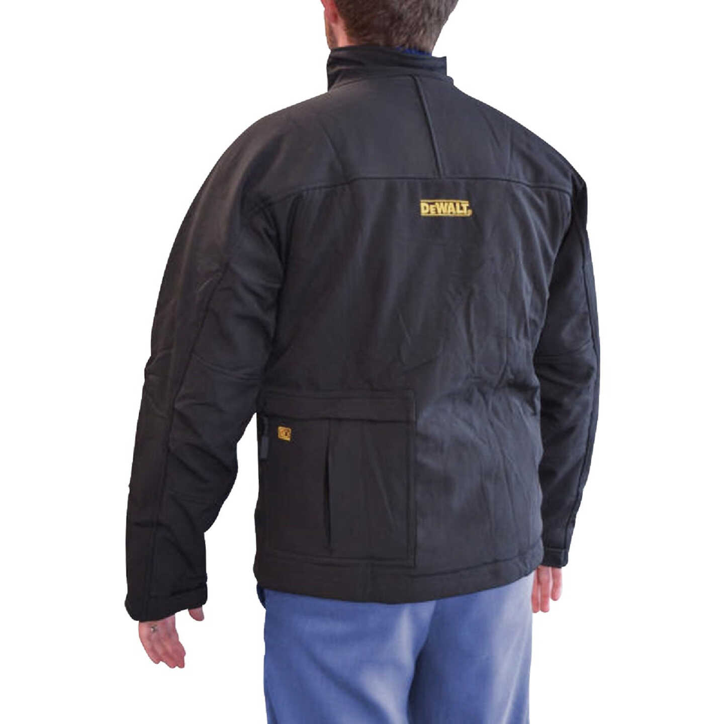 DEWALT Men's Black Soft Shell Heated Jacket Kit, L Image 4