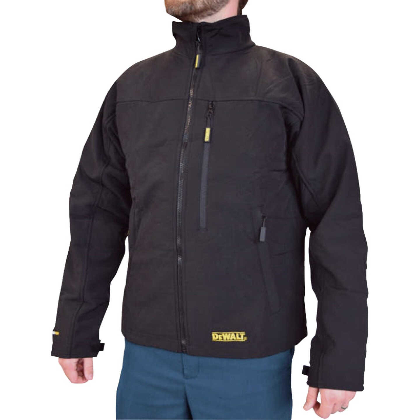 DEWALT Men's Black Soft Shell Heated Jacket Kit, L Image 5