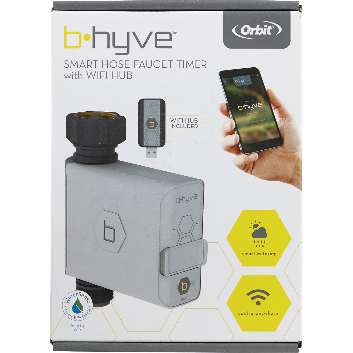 Orbit B-Hyve Gen 2 Smart 1-Outlet Hose Faucet Irrigation Controller with Wi-Fi Hub Image 3