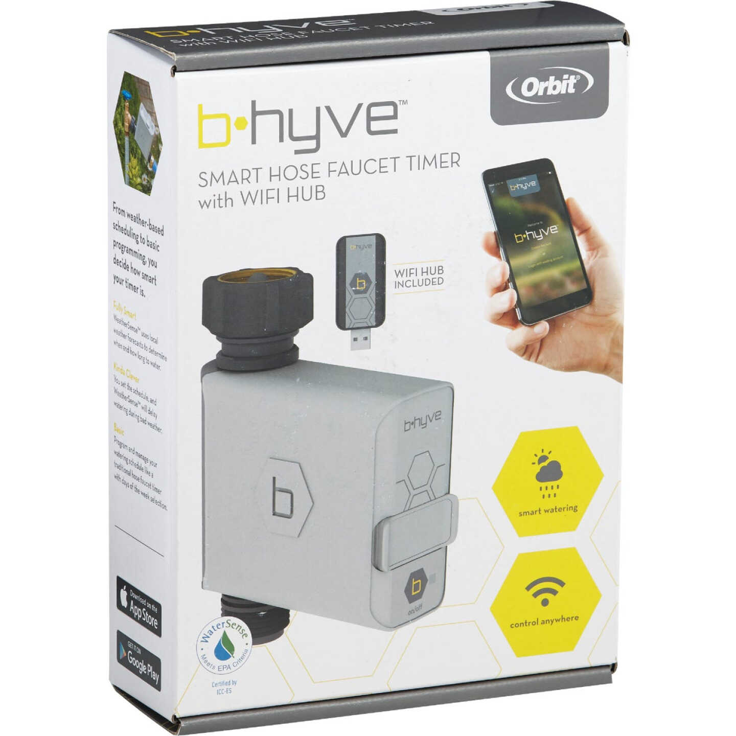 Orbit B-Hyve Gen 2 Smart 1-Outlet Hose Faucet Irrigation Controller with Wi-Fi Hub Image 5