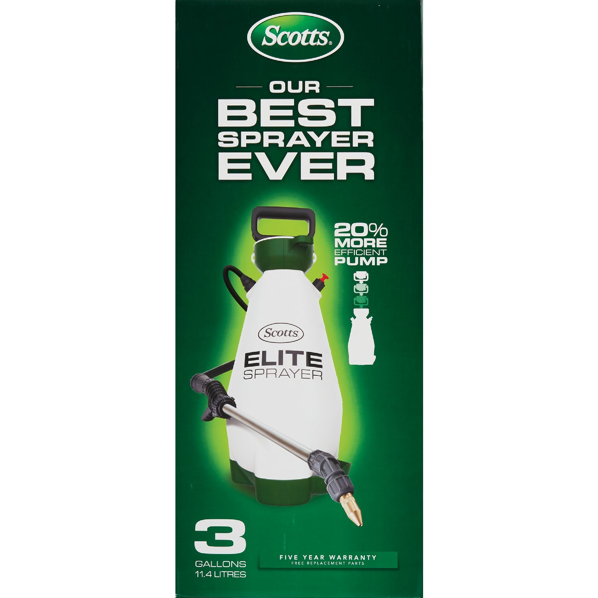 Scotts Elite 3 Gal. Manual Pump Hand Sprayer Image 2