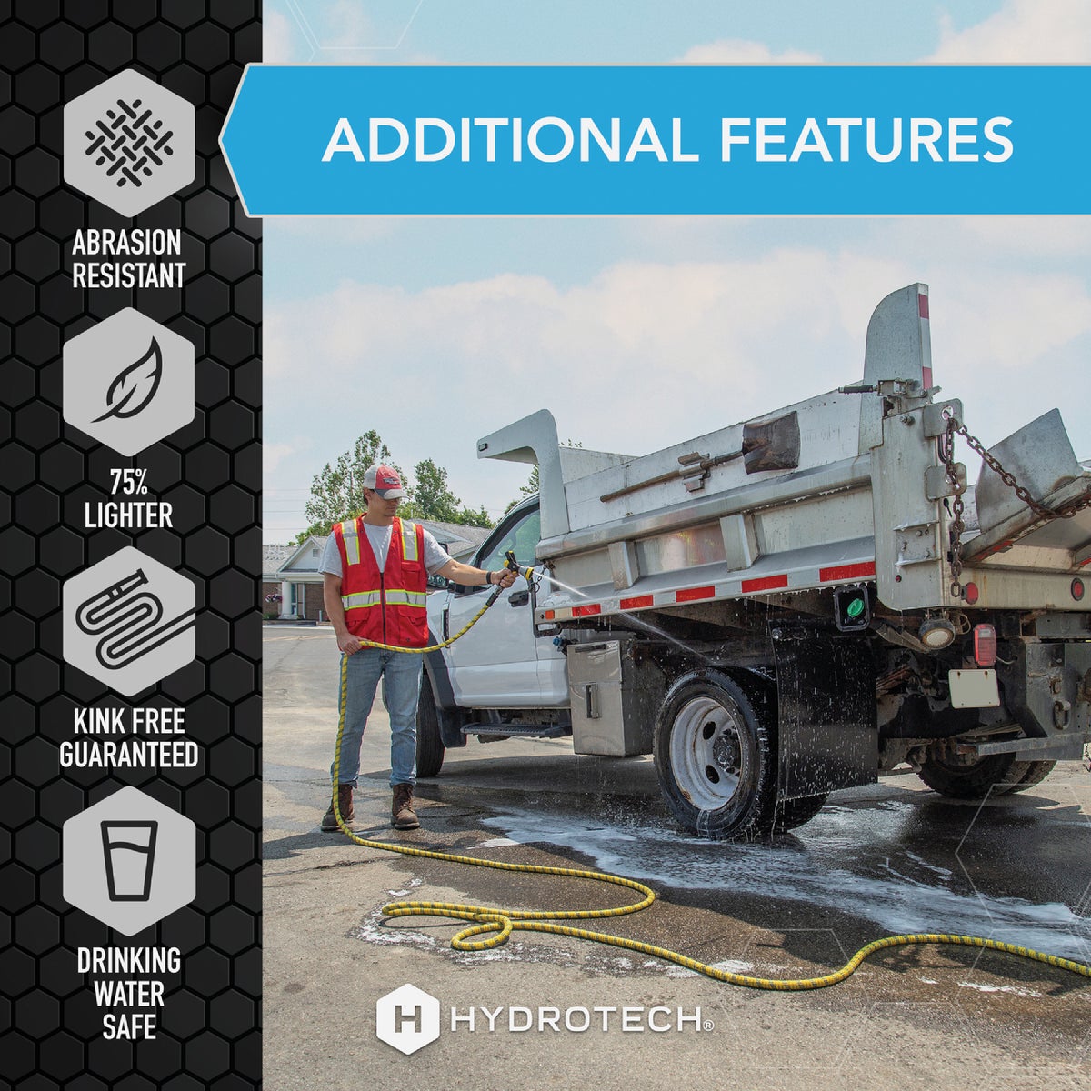 Hydrotech 3/4 In. x 100 Ft. Expandable Burst Proof Hose - Yellow Image 7