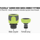 Flexzilla Standard Garden Hose Quick-Connect Coupler & Plug Kit, ZillaGreen (2-Piece) Image 2