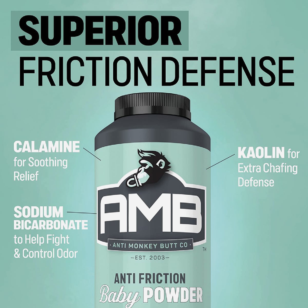 Baby Anti Monkey Butt 8 Oz. Calamine Body Powder Image 2