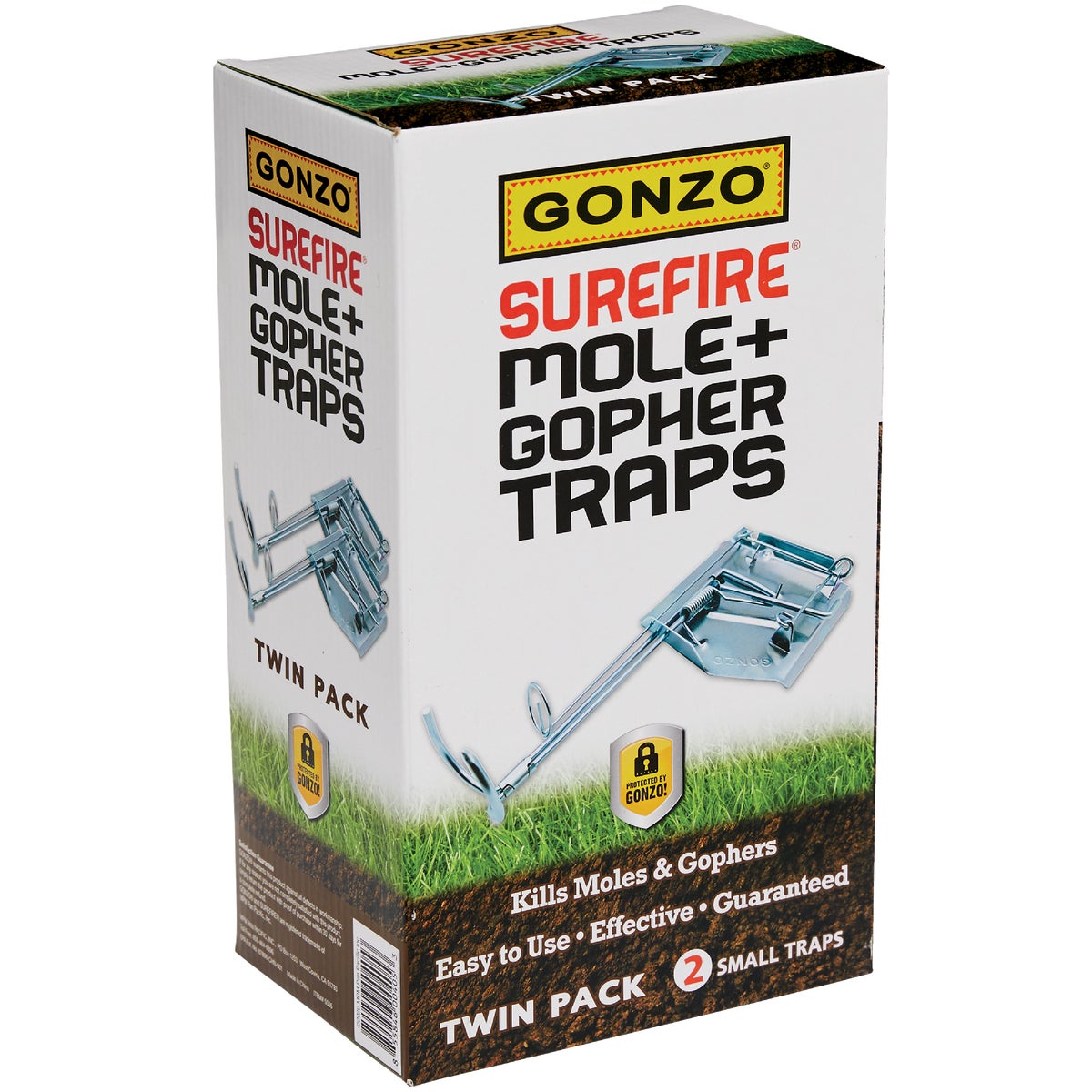 Gonzo Surefire Cinch Mole & Gopher Trap (2-Pack)