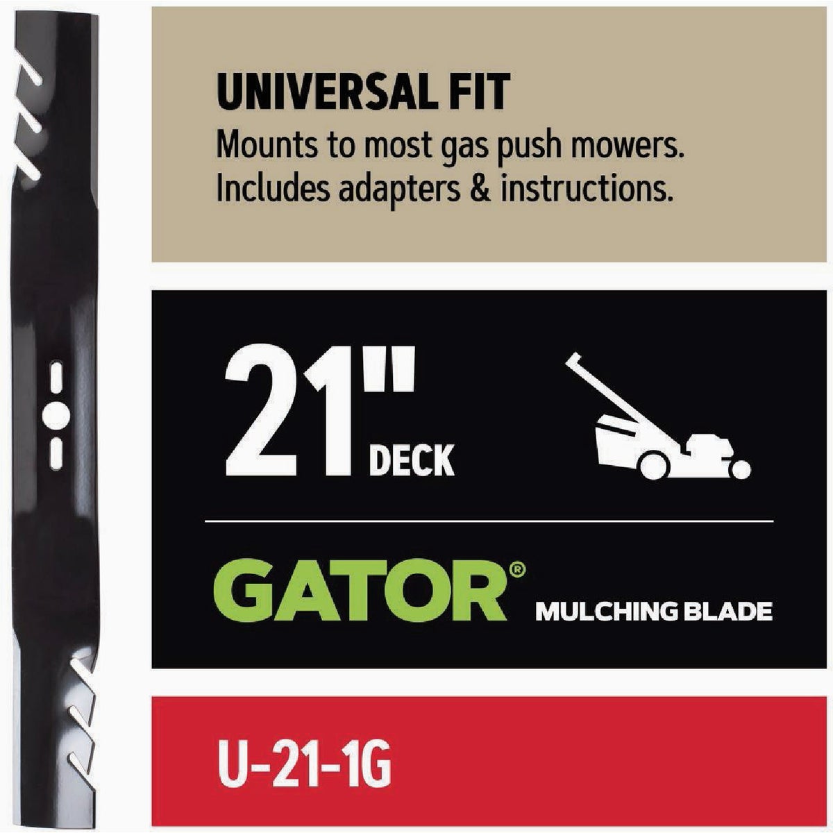 Oregon Gator 21 In. Universal  Gas Push Mower Blade Image 4