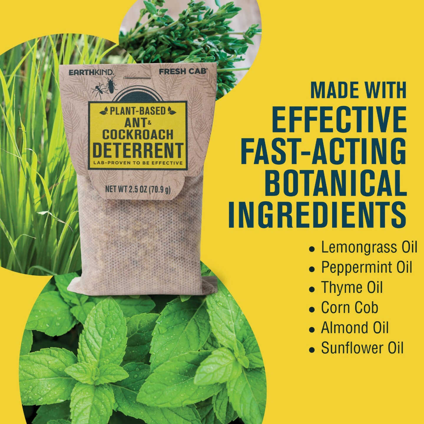 EarthKind Fresh Cab Ant & Cockroach Deterrent (4-Pack) Image 3