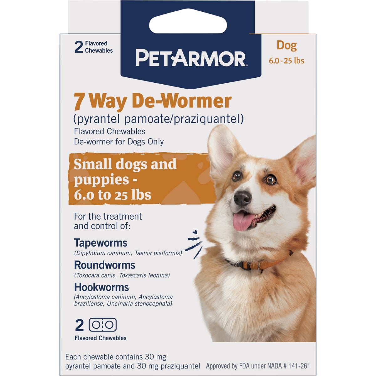 PetArmor 7-Way De-Wormer for Small Dogs & Puppies (2-Pack)