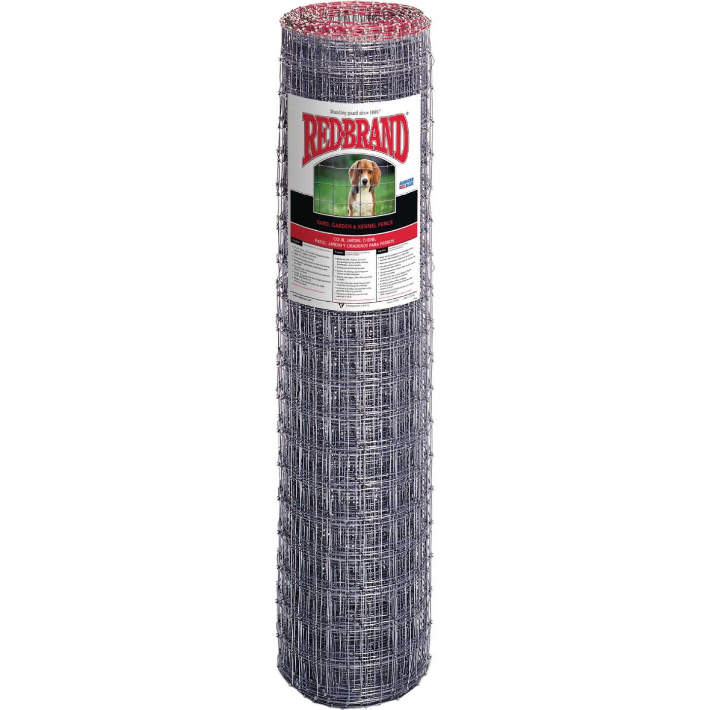 Redbrand 48 In. H. x 100 Ft. L. Galvanized Steel Class 1 Square Deal Yard Garden Kennel Fence Image 1