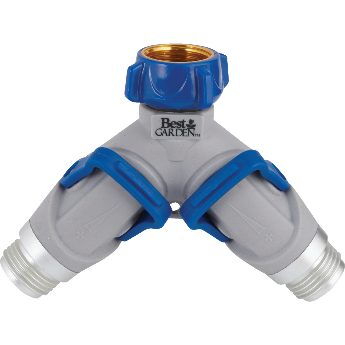 Best Garden Plastic Dual Y-Hose Shutoff Connector Image 1