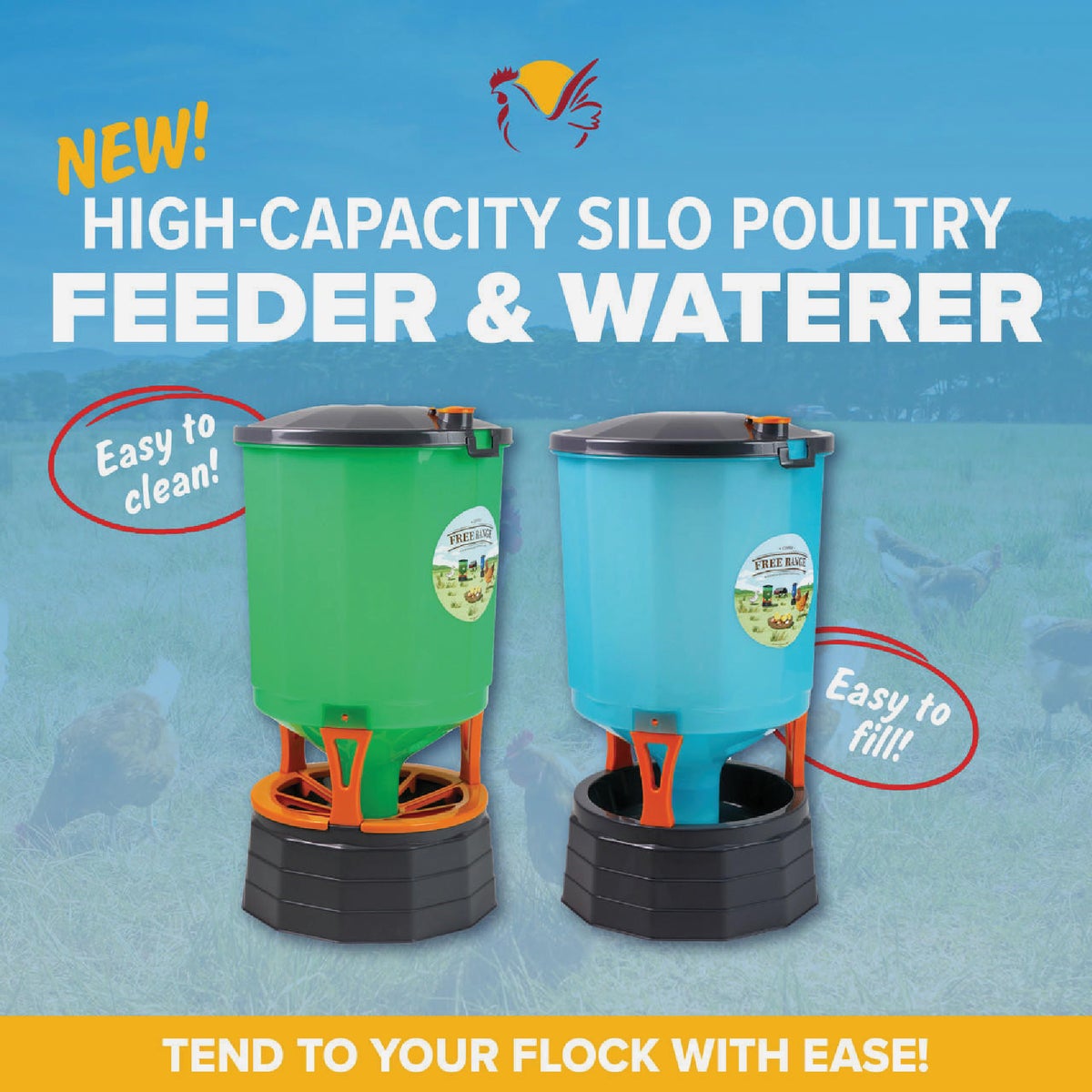 Stomberg's 65 Lb. Capacity Silo Chicken Feeder Image 3