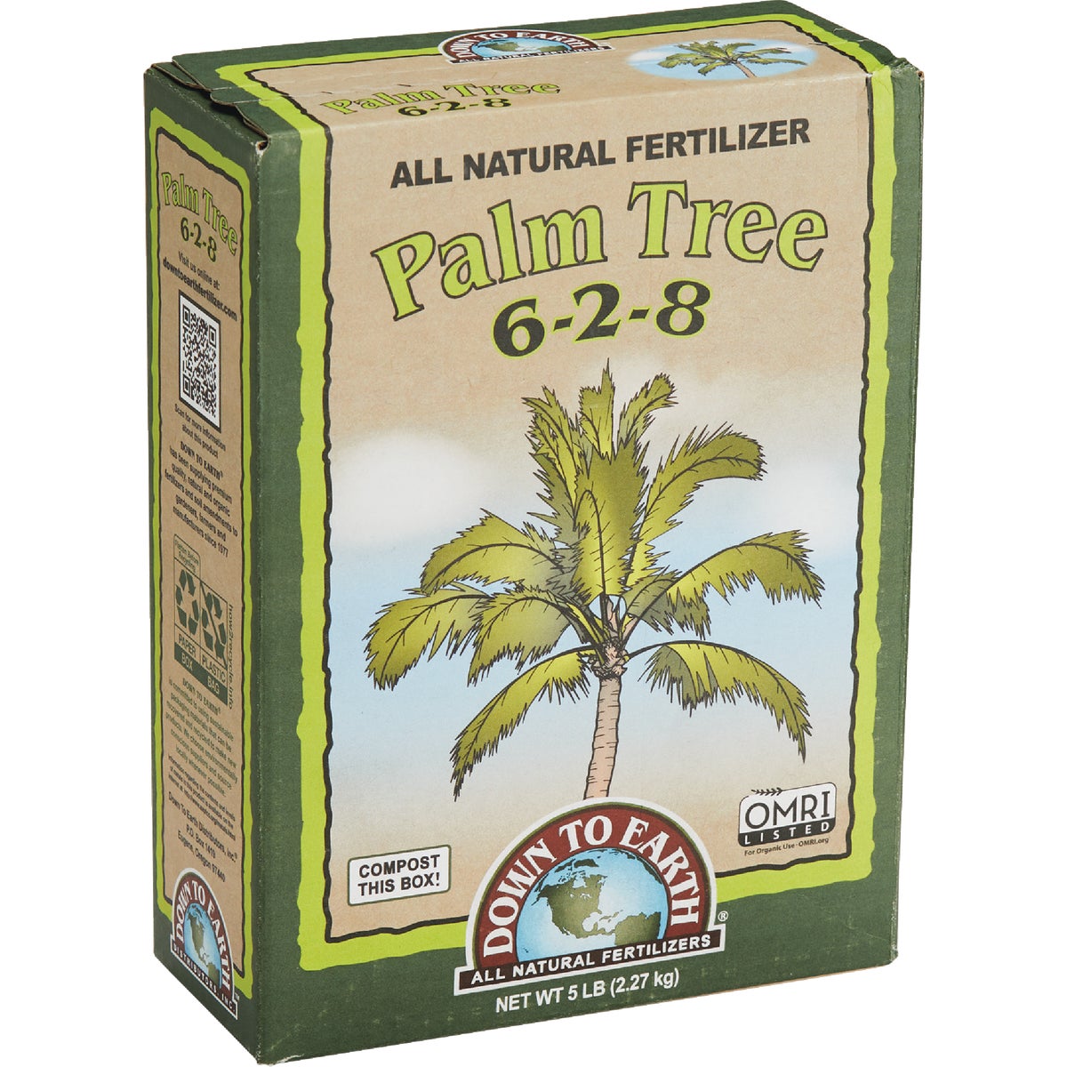 Down To Earth 5 Lb. 6-2-8 Palm Tree Mix
