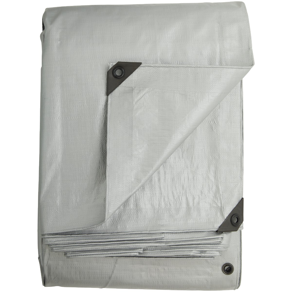 Do it Best Silver Woven 12 Ft. x 16 Ft. Heavy Duty Poly Tarp Image 2