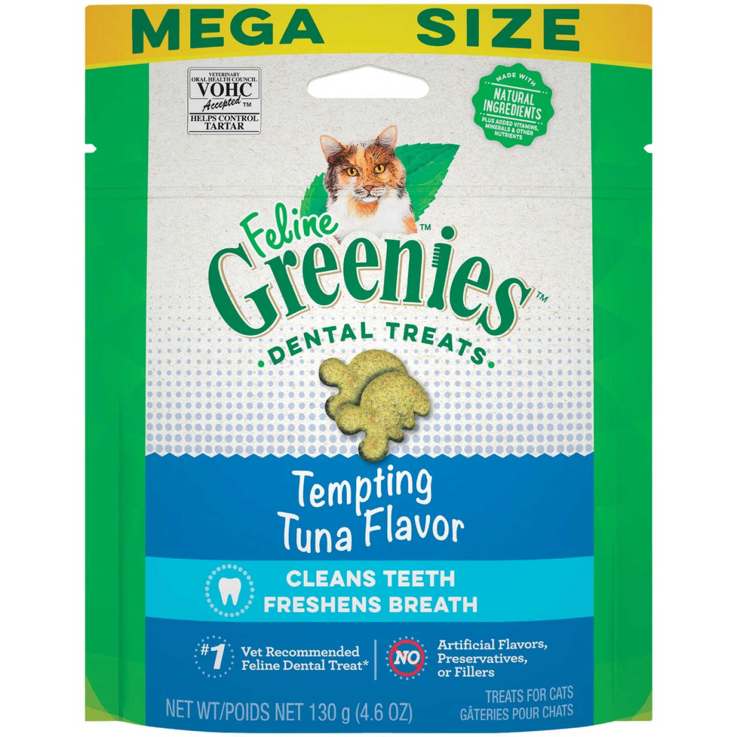 Greenies Tempting Tuna 4.6 Oz. Dental Cat Treats Image 1