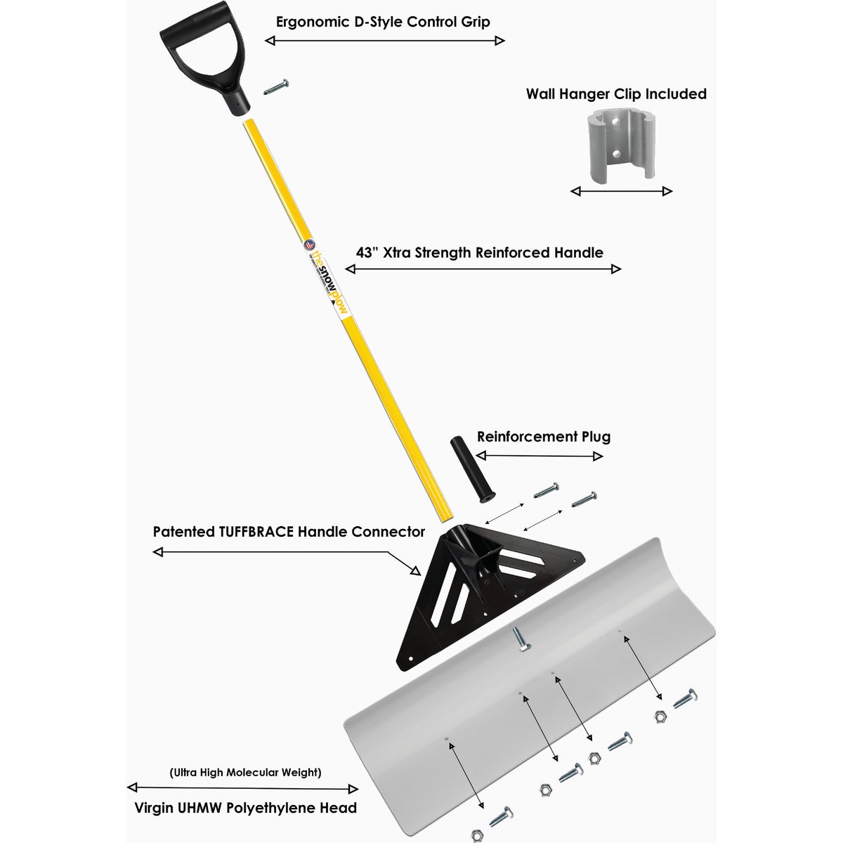 The Snow Plow 36 In. Original Snow Pusher Image 5