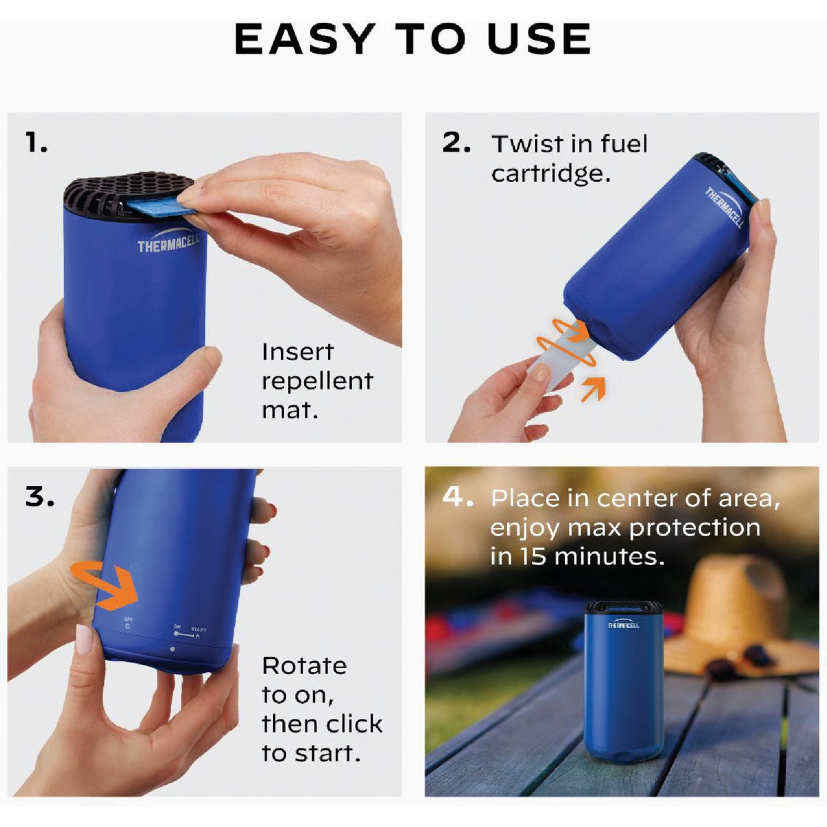 Thermacell Patio Shield 12 Hr. Royal Mosquito Repeller Image 4