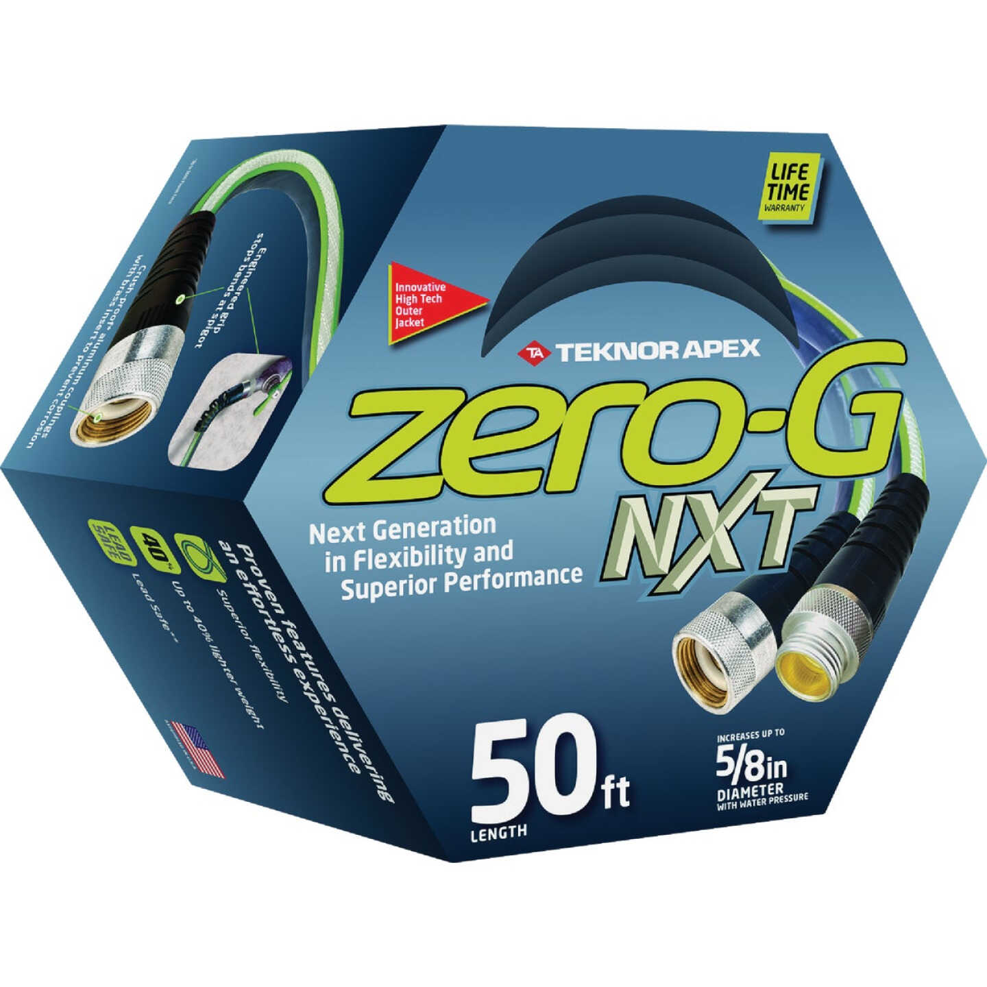 Teknor Apex Zero-G NXT 5/8 In. x 50 Ft. Garden Hose Image 1