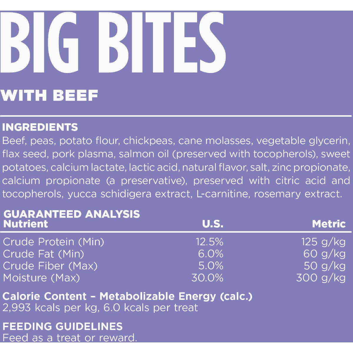 NutriSource Big Bites Beef 14 Oz. Grain Free Dog Treat Image 5