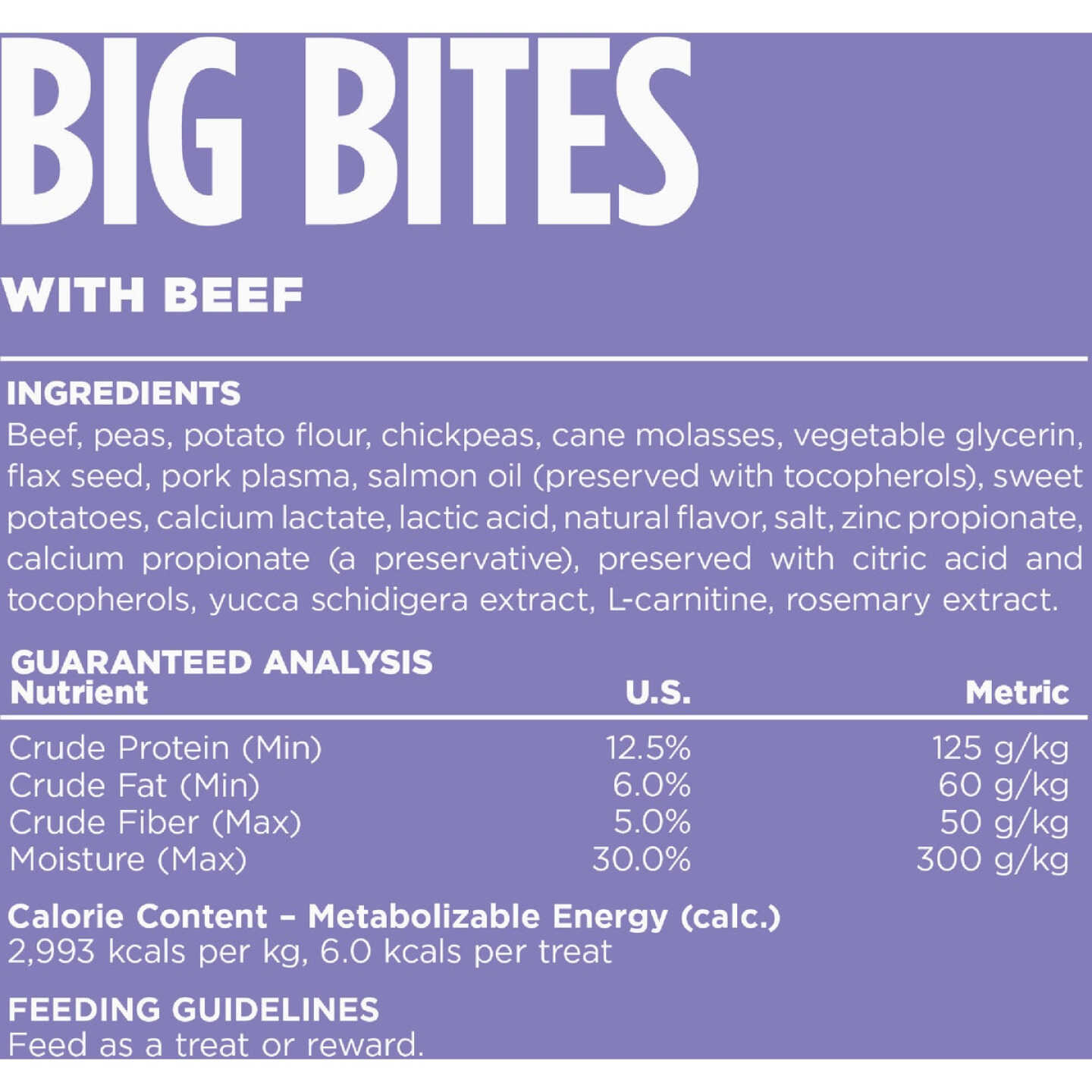 NutriSource Big Bites Beef 14 Oz. Grain Free Dog Treat Image 5
