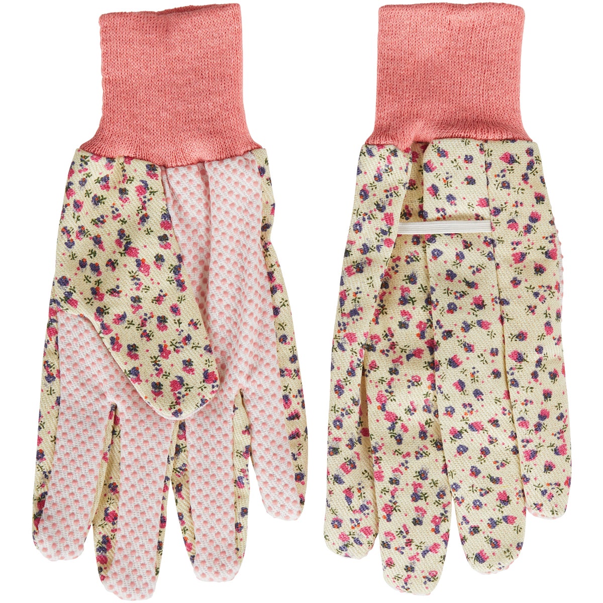 Best Garden Women's 1 Size Fits All Canvas Garden Glove with Knit Cuff Image 6