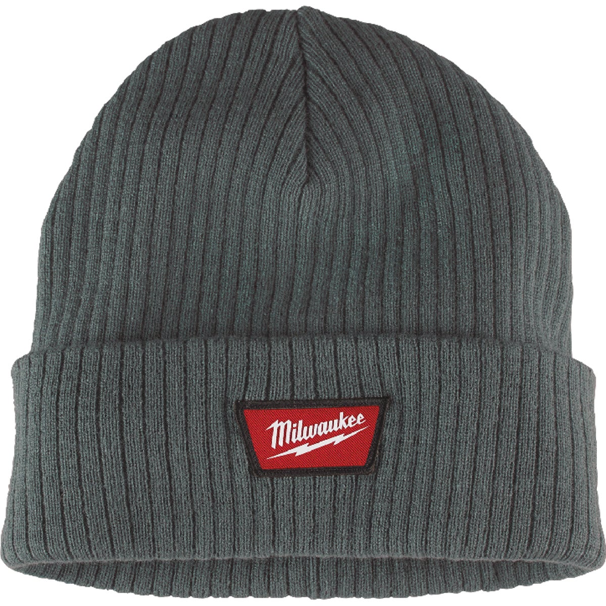 Milwaukee Green Cuffed Beanie Rib-Knit Acrylic Sock Cap