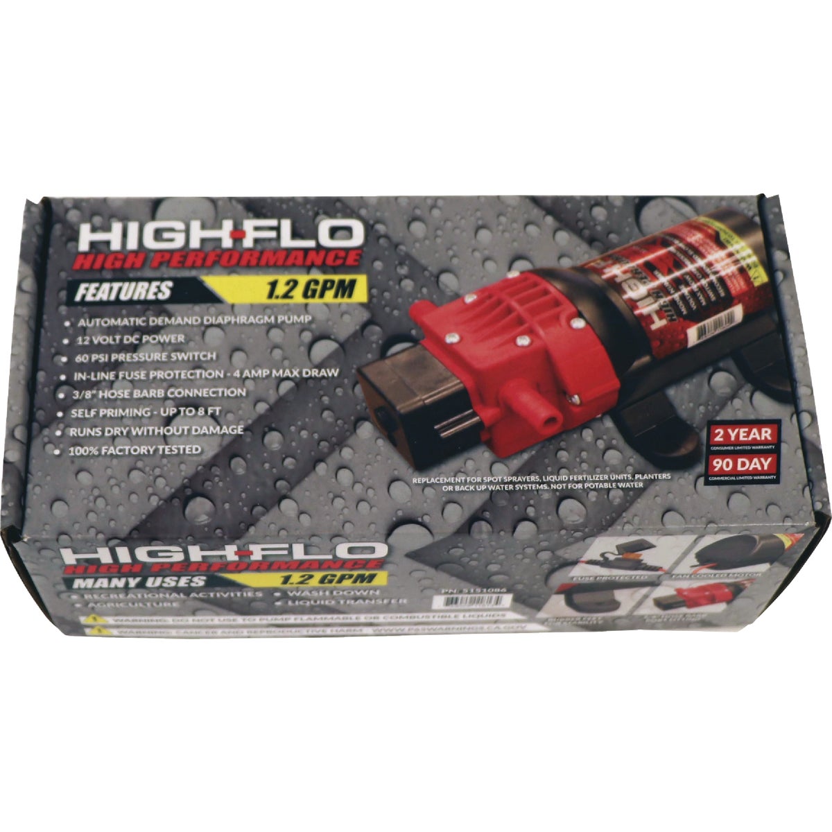 Fimco 1.2 GPM 60 psi High Flo High Performance Pump Image 2