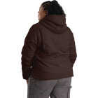 Berne Women's Medium Dark Brown Sherpa-Lined Softstone Duck Hooded Jacket Image 3