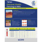 Tenax Guardian 4 Ft. H. x 100 Ft. L. Polyethylene Safety Fence, Orange Image 3