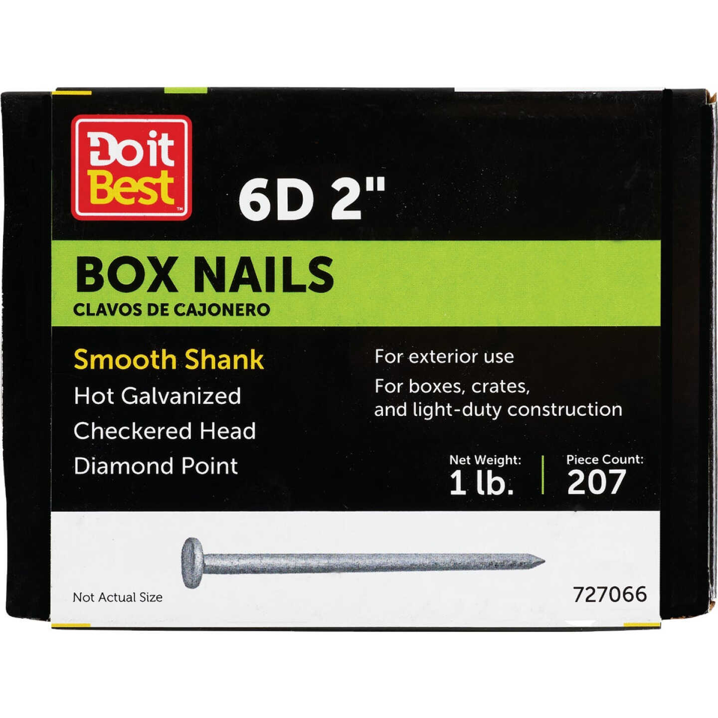 Do it 6d x 2 In. 12-1/2 ga Hot Galvanized Box Nails (236 Ct., 1 Lb.) Image 1
