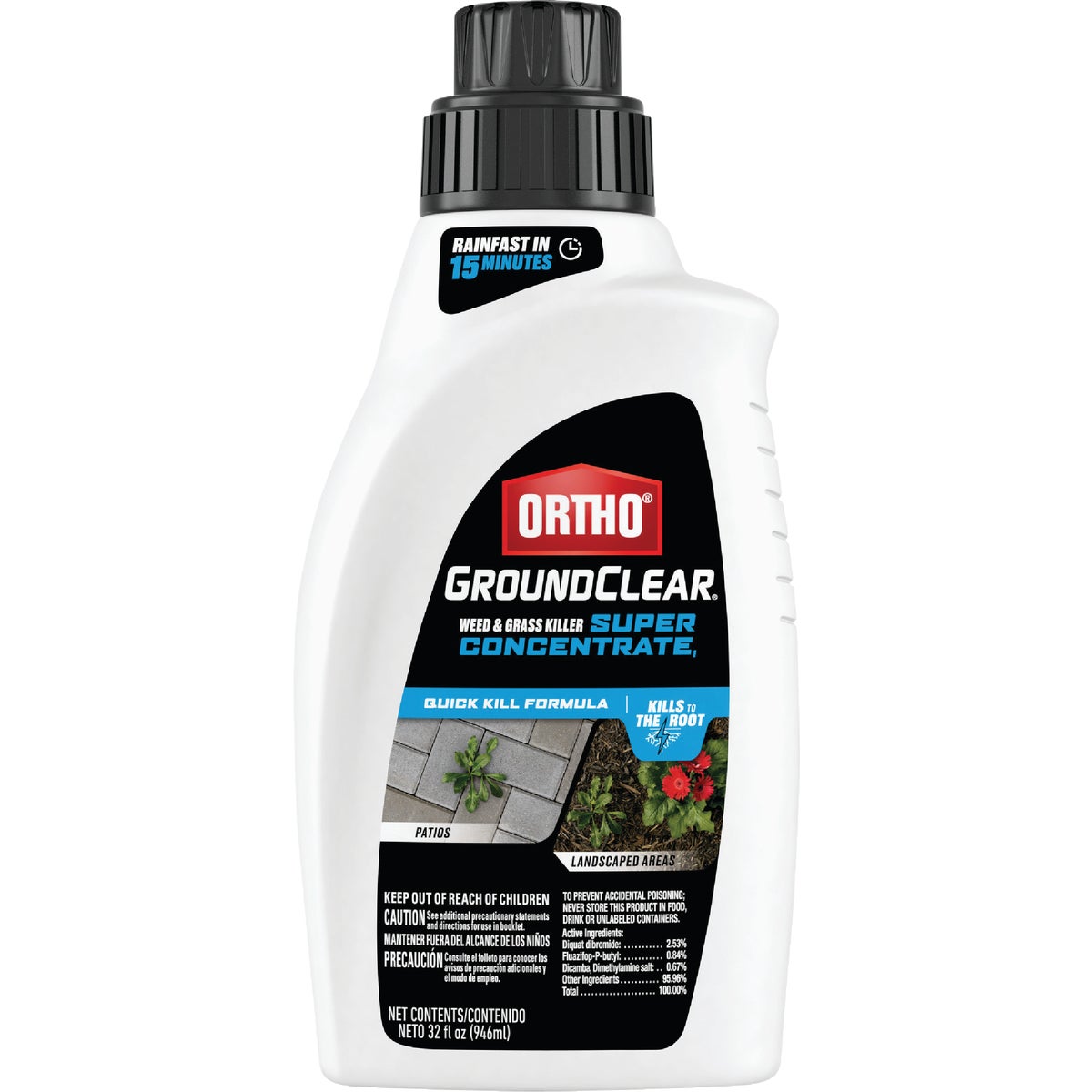 Ortho GroundClear 32 Oz. Super Concentrate Weed & Grass Killer