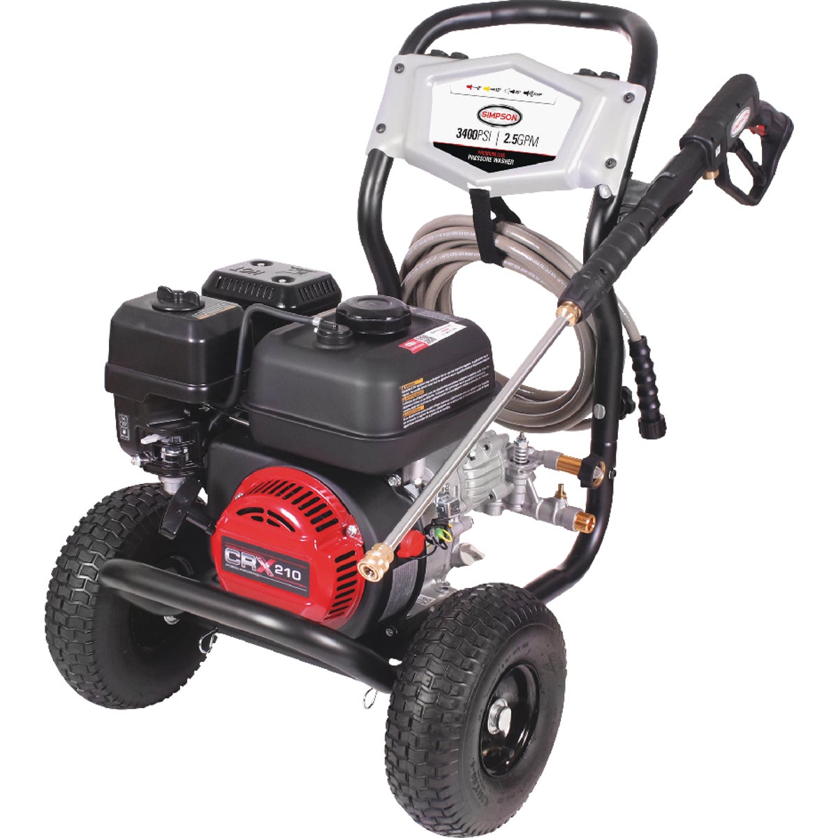 Simpson MegaShot 3400 PSI 2.5 GPM Cold Water Residential Gas Pressure Washer