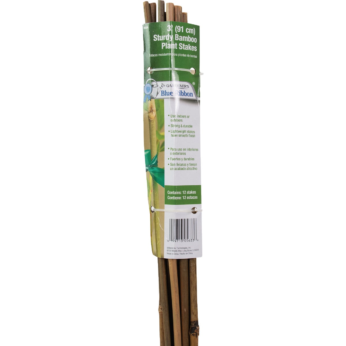 Gardener's Blue Ribbon 3 Ft. Bamboo Plant Stake (12-Pack)