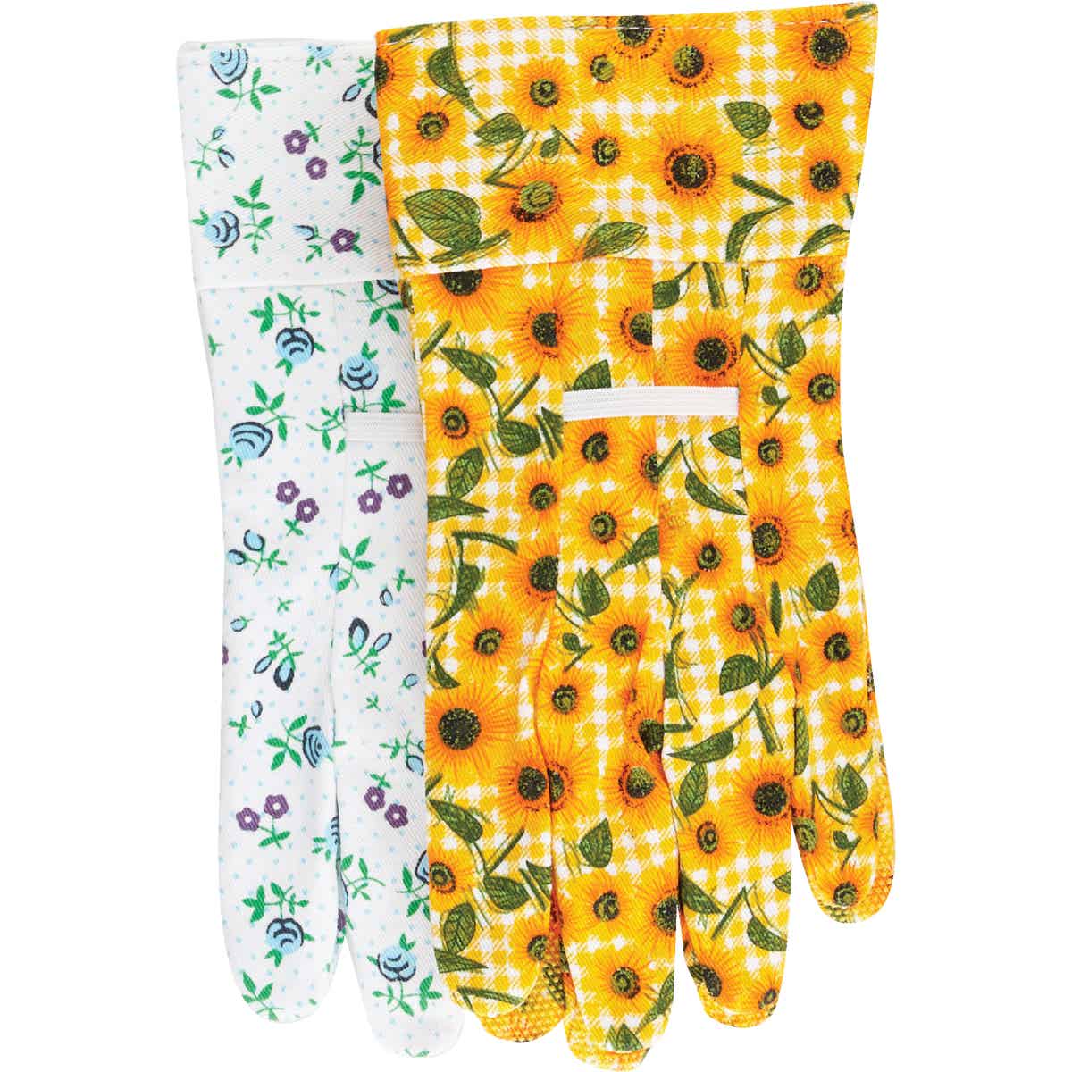 Best Garden Women's 1 Size Fits All Canvas Garden Glove with Gauntlet Cuff Image 5