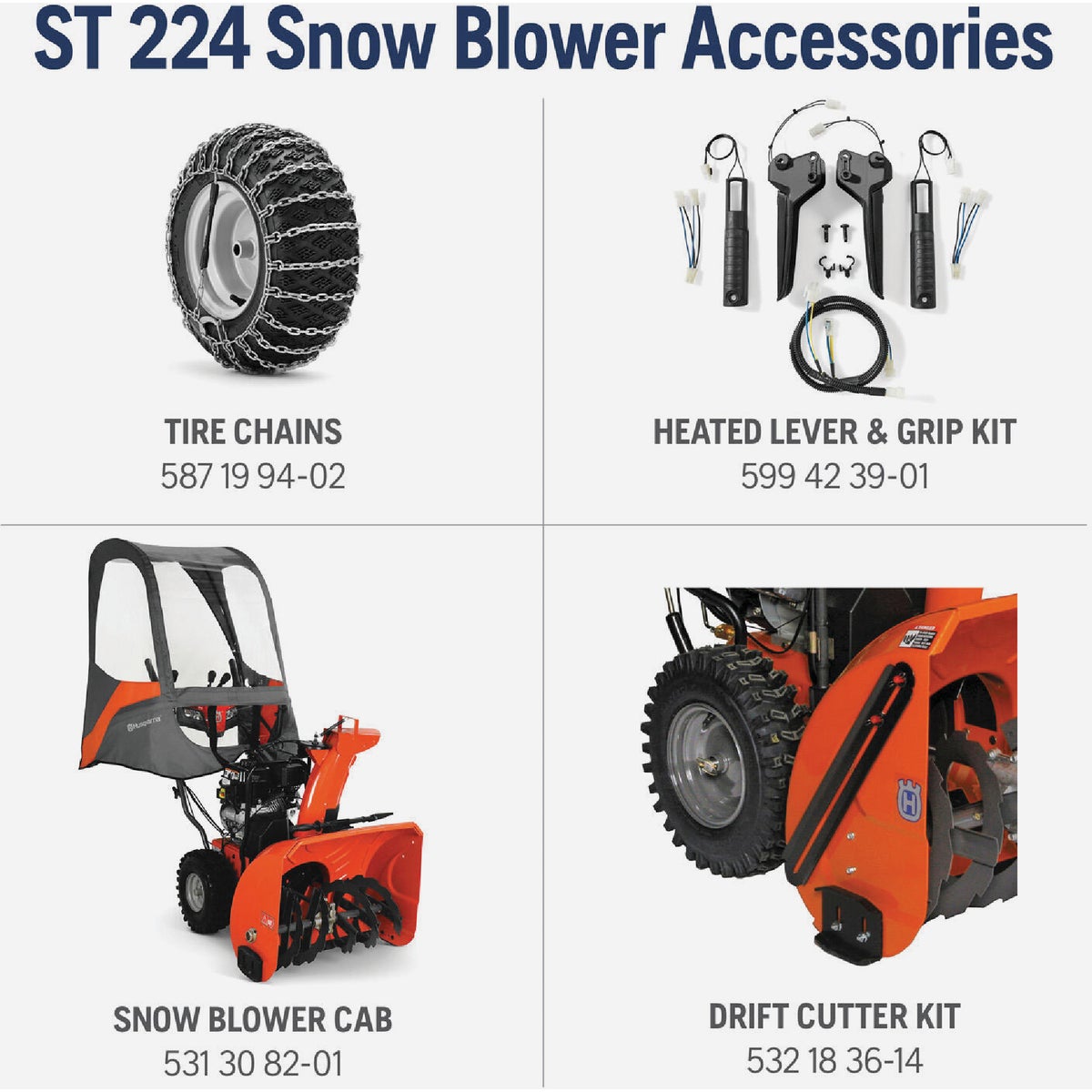 Husqvarna ST 224 24 In. 212cc Two-Stage Gas Snow Blower Image 2