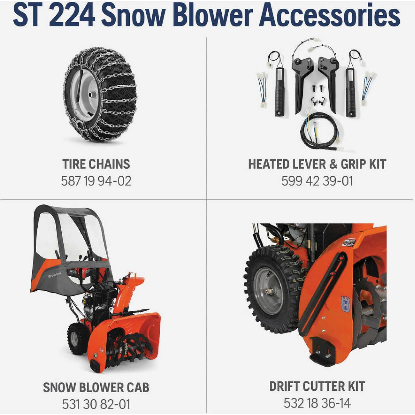 Husqvarna ST 224 24 In. 212cc Two-Stage Gas Snow Blower Image 2