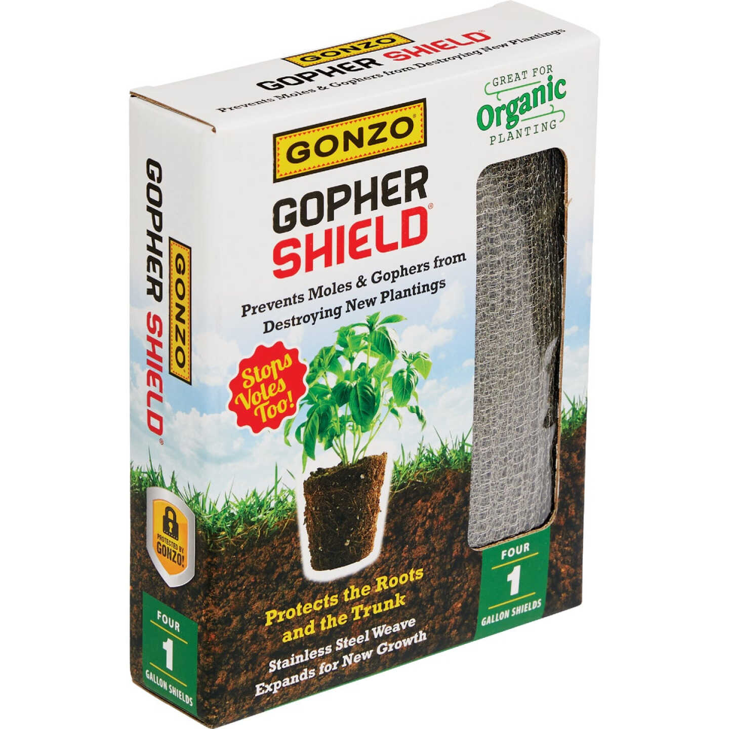Gonzo Gopher Shield 1 Gal. Stainless Steel Weave Plant Protector (4-Pack) Image 1