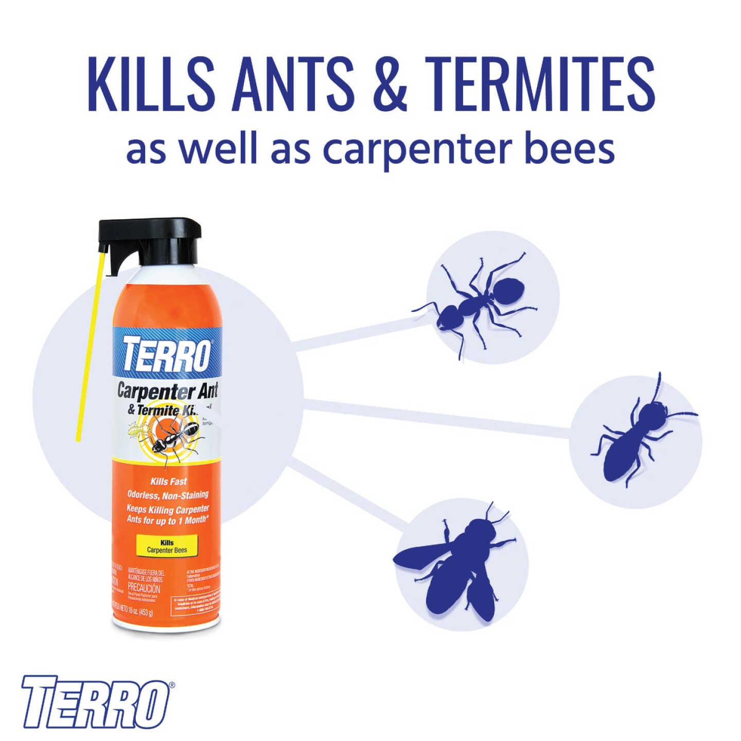 Terro 16 Oz. 2-Way Aerosol Spray Carpenter Ant & Termite Killer Image 2