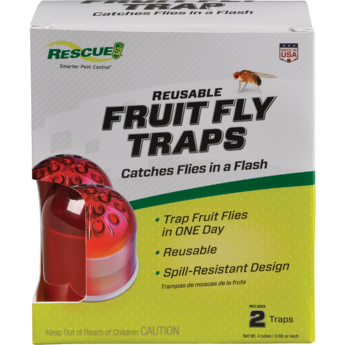 Rescue Reusable Fruit Fly Trap (2-Pack)