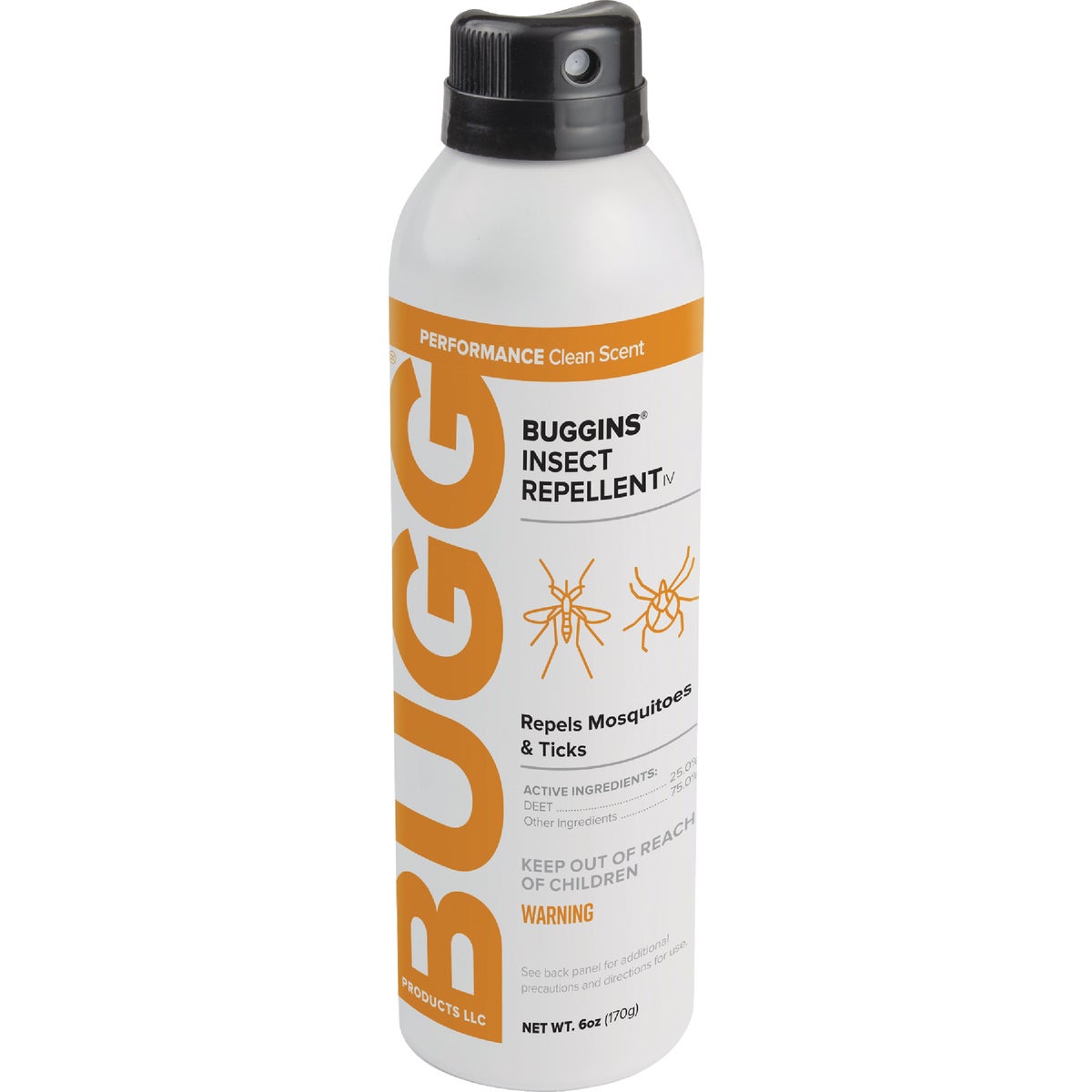Bugg Buggins 6 Oz. 25% Deet Insect Repellent IV