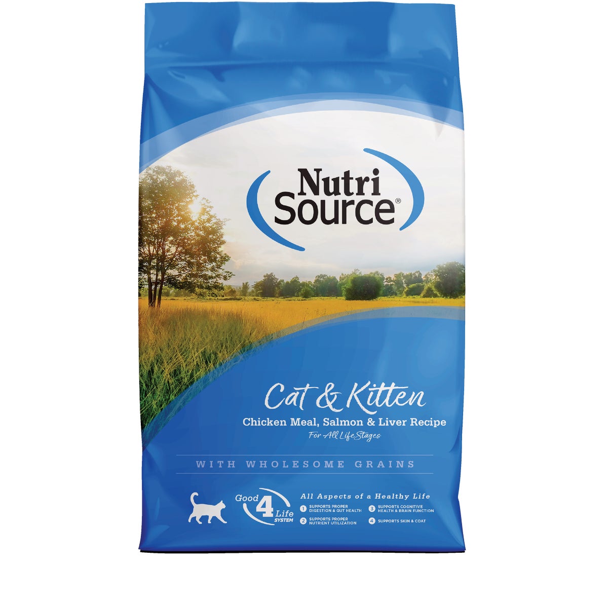 NutriSource 4 Lb. Chicken Meal, Salmon, & Liver Dry Cat & Kitten Food
