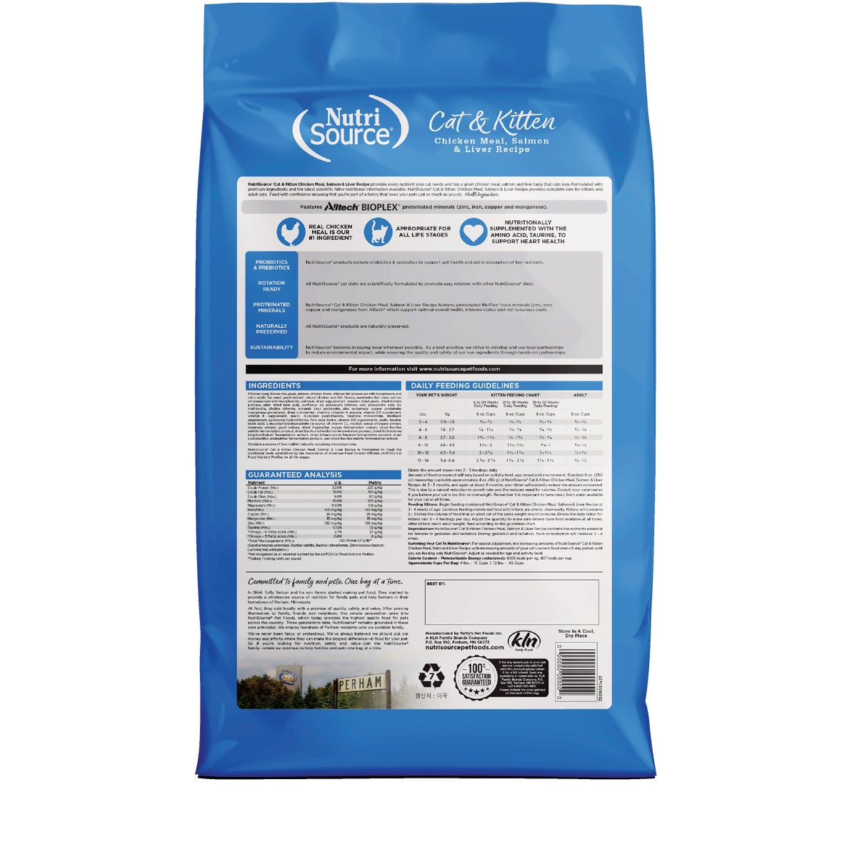 NutriSource 4 Lb. Chicken Meal, Salmon, & Liver Dry Cat & Kitten Food Image 7